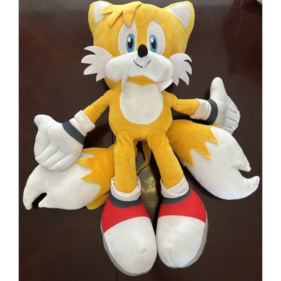 Sonic‎ the Hedgehog Tails Plush Doll Backpack 17" SEGA - Picture 1 of 8